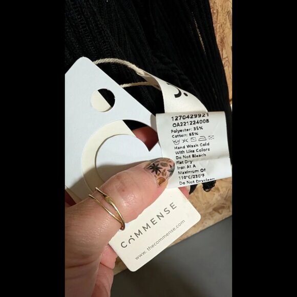 Commense See Through Ribbed Mesh Top - L - Picture 2 of 2